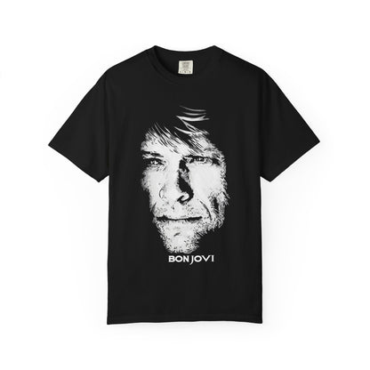 Vintage Rock Portrait T-Shirt — Bon Jovi Graphic Tee