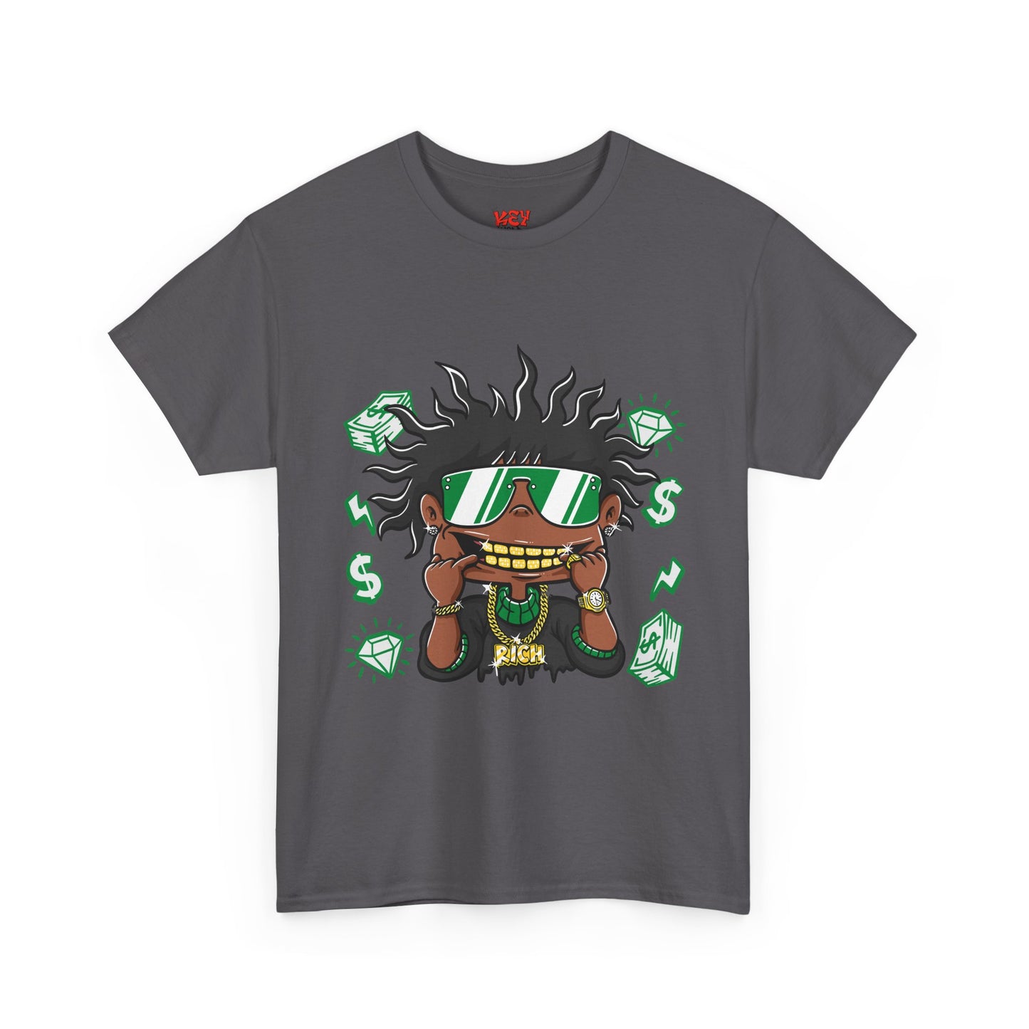 Money Eyes Graphic Tee — Cool Streetwear Cartoon Character T-Shirt