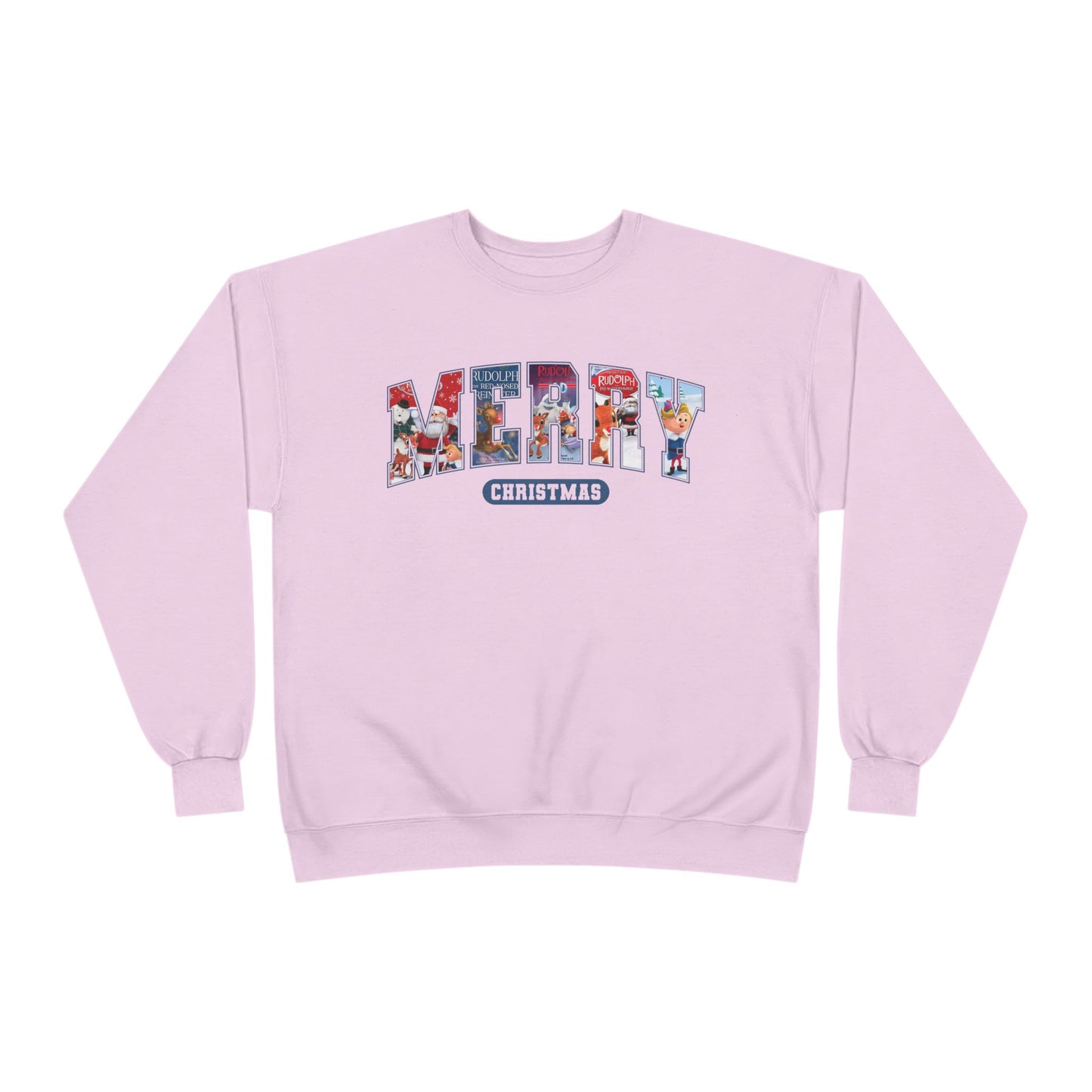 Merry Christmas Crewneck Sweatshirt — Festive Holiday Graphic Pullover