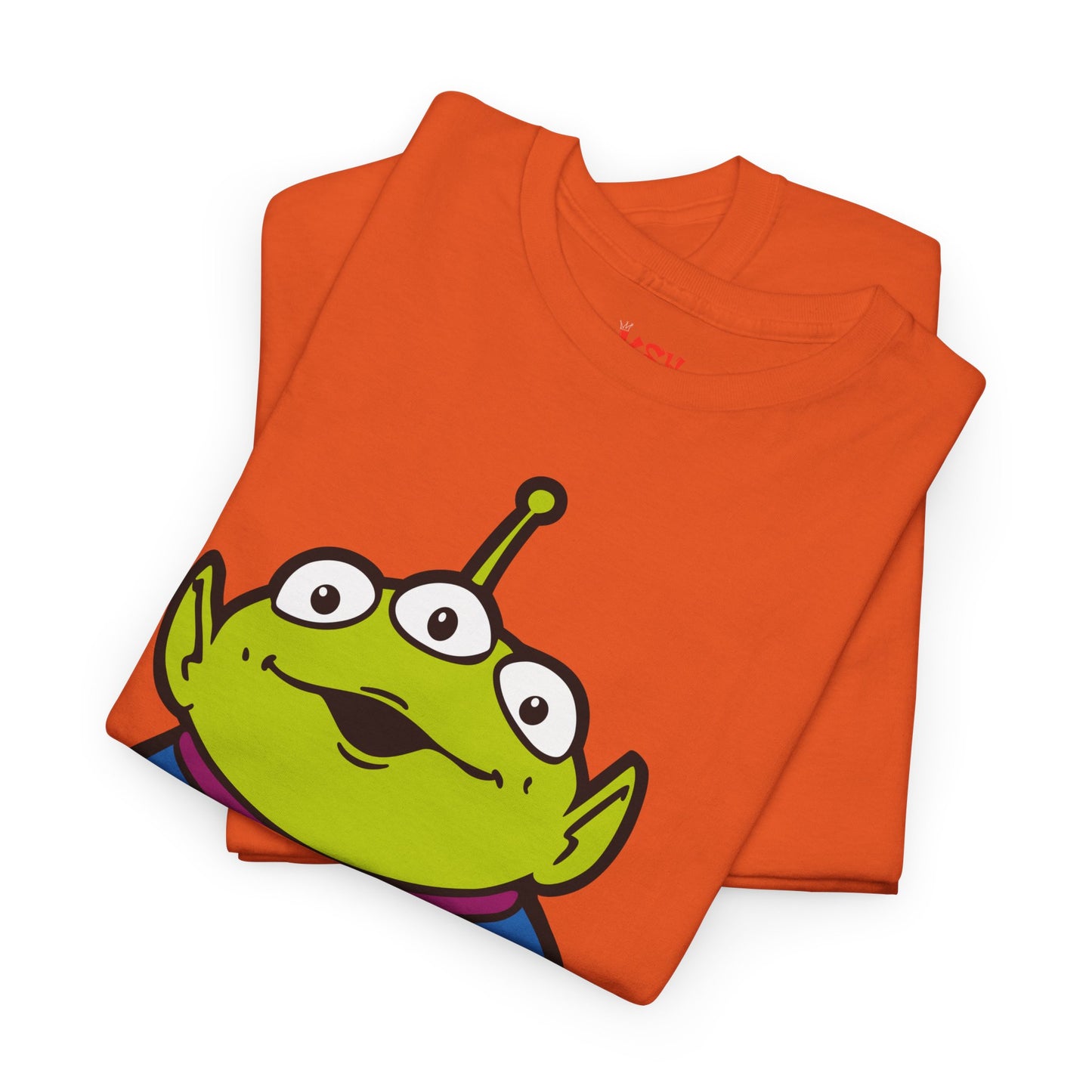 Pizza Planet Alien Graphic Tee — Retro Cartoon Pizza Logo T-Shirt