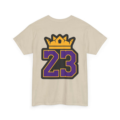 King Crown 23 Tee – Purple & Gold Sports Number Shirt