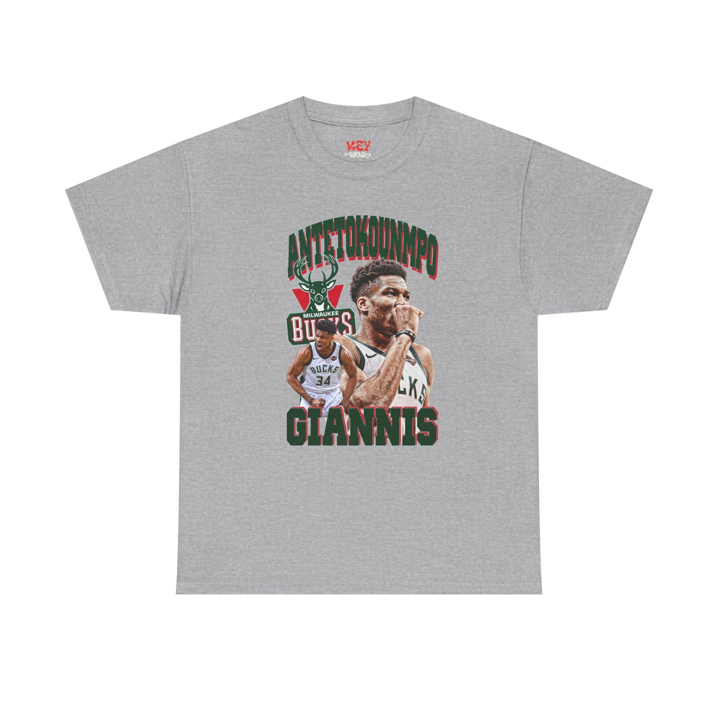 Giannis Antetokounmpo Unisex Heavy Cotton Tee - Basketball Fan Apparel