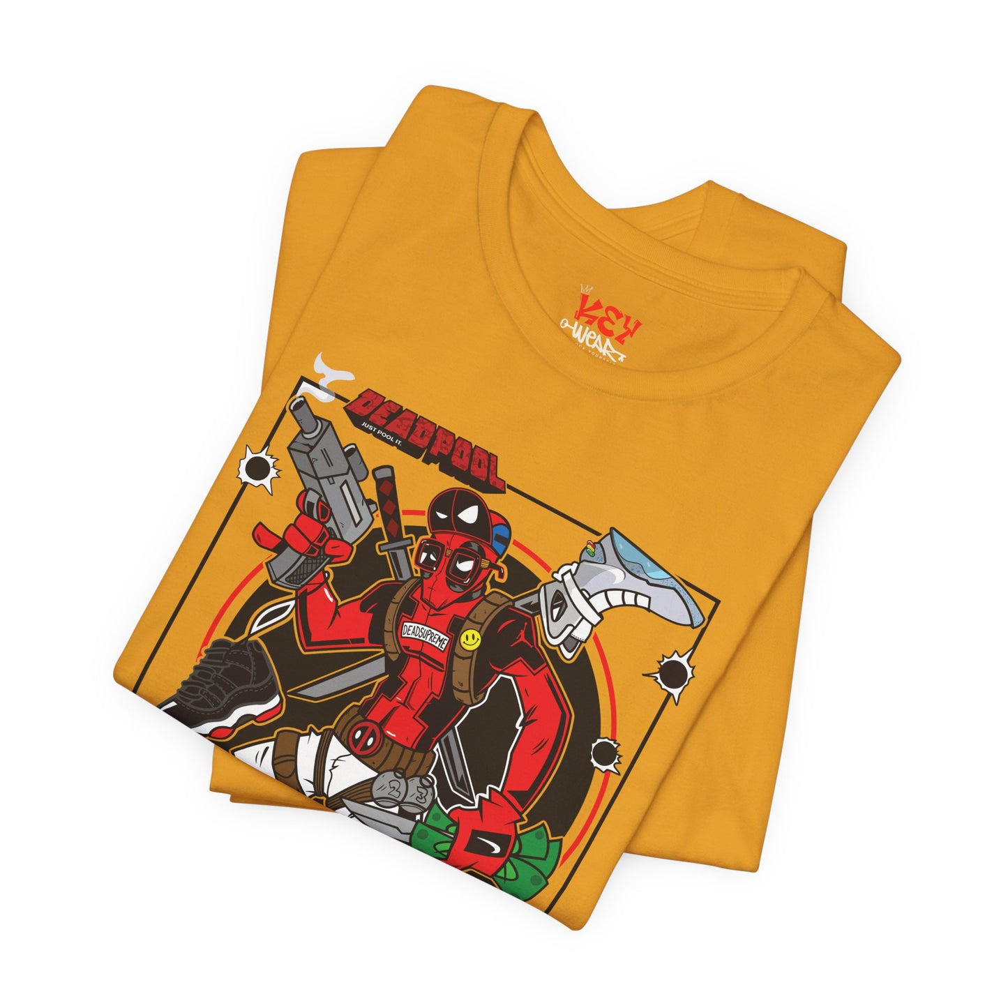 Deadpool Arcade Graphic Tee — Retro Gaming Comic T-Shirt