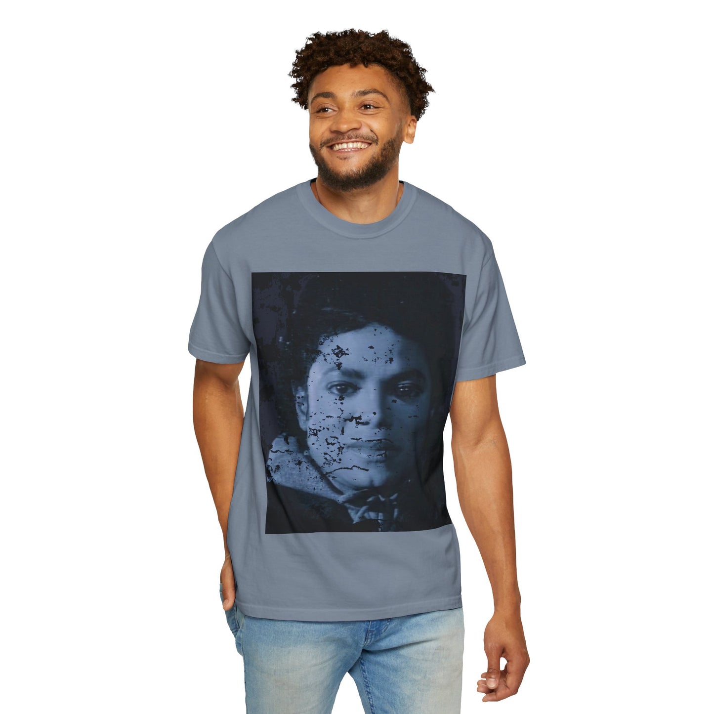 MJ Vintage Portrait T‑Shirt — Distressed