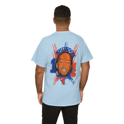 Brunson #11' Retro Portrait Basketball T-Shirt