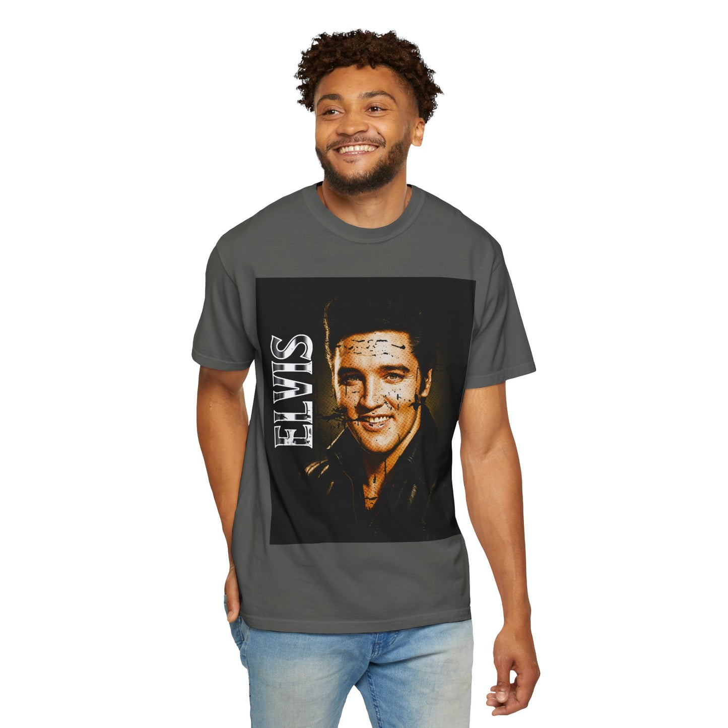 Elvis Vintage Rock Legend Portrait T-Shirt