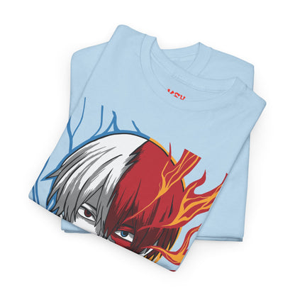 Shoto Todoroki Split Flame & Ice Graphic Tee
