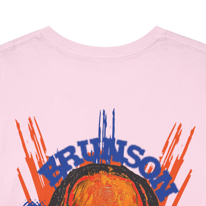Brunson #11' Retro Portrait Basketball T-Shirt