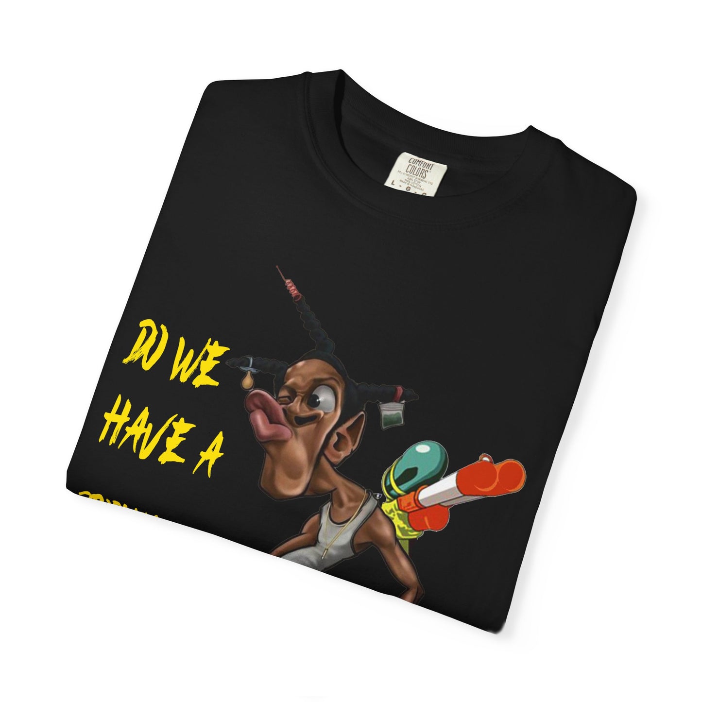 Don’t Be a Menace Graphic T-Shirt — “Do We Have a Problem?” Urban Cartoon Streetwear