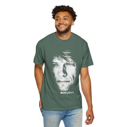 Vintage Rock Portrait T-Shirt — Bon Jovi Graphic Tee