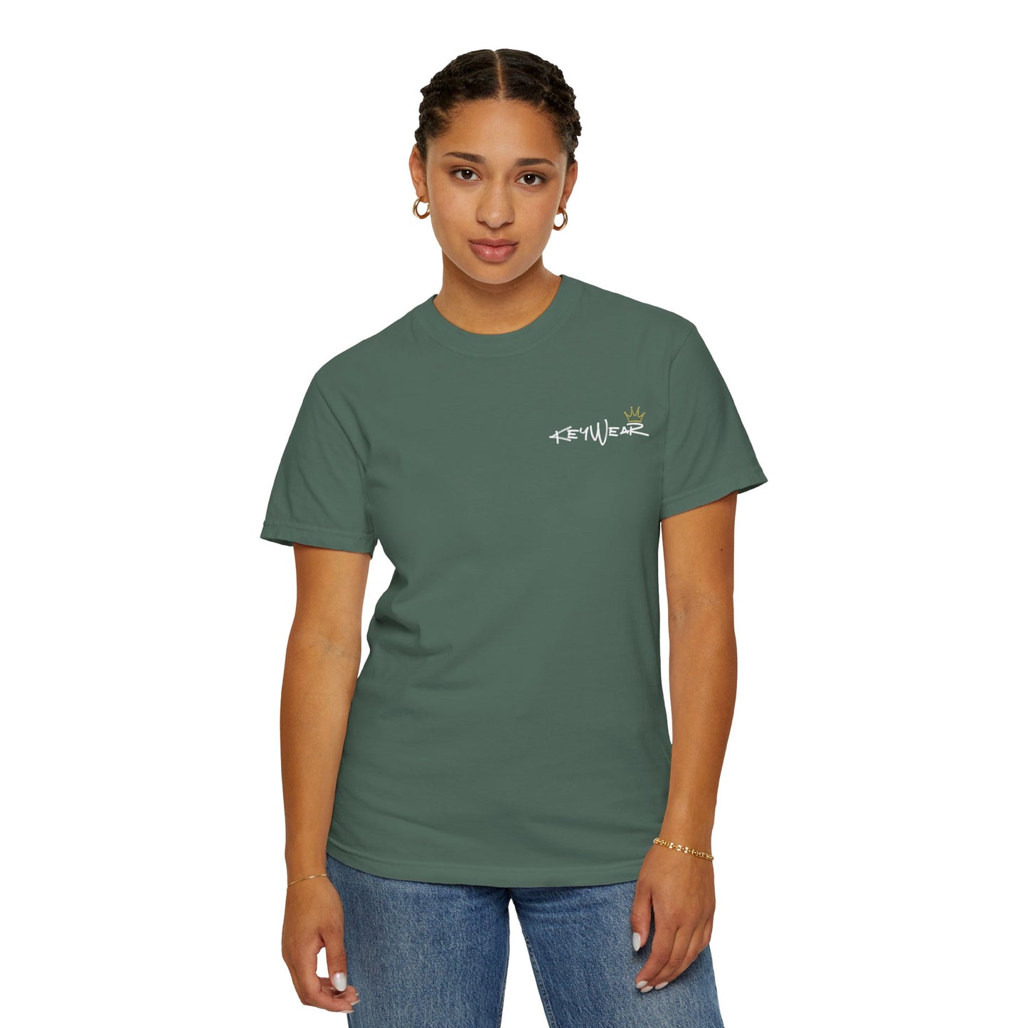 Skeleton Hand Holding Red Rose Graphic Tee