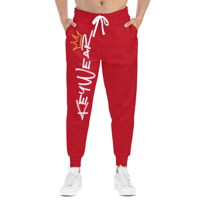 KeyWear Red Athletic Joggers