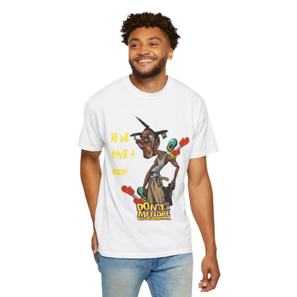 Don’t Be a Menace Graphic T-Shirt — “Do We Have a Problem?” Urban Cartoon Streetwear