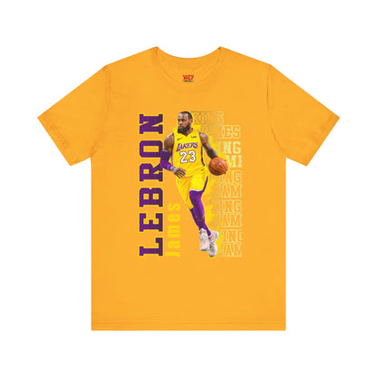 Lebron James Unisex Jersey Tee, Basketball Fan Shirt, Sports Apparel, Gift for Him, Casual Wear, Lakers Merchandise