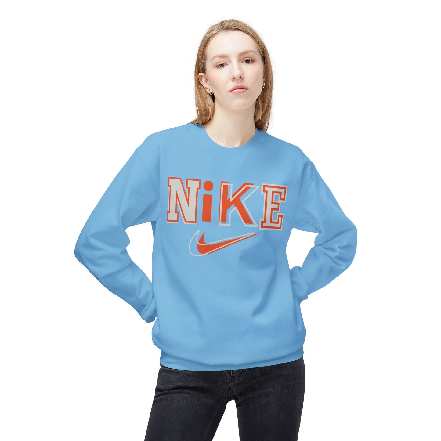 'NIKE' Retro Crewneck