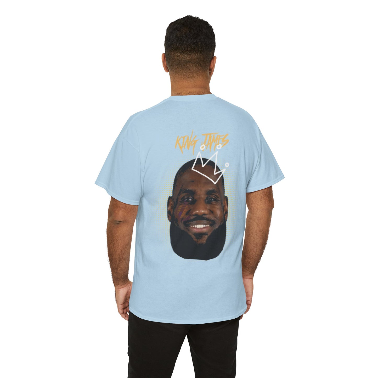 'King'  James Crown Face T-shirt