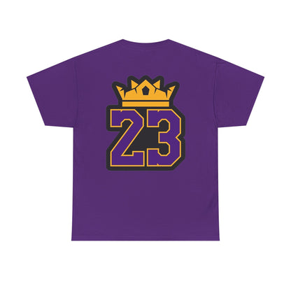 King Crown 23 Tee – Purple & Gold Sports Number Shirt