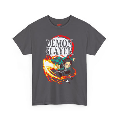 Demon Slayer Graphic Tee — Anime Flame Action Shirt