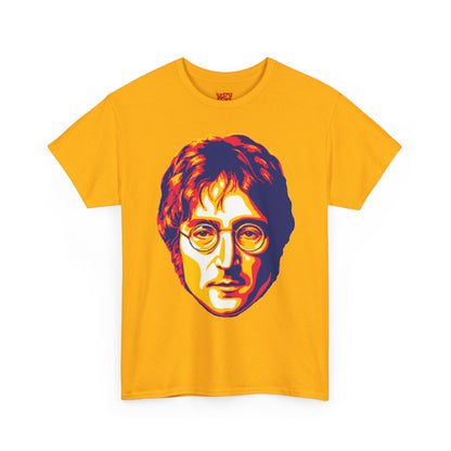 John Graphic Portrait Tee — Retro Psychedelic Face Design