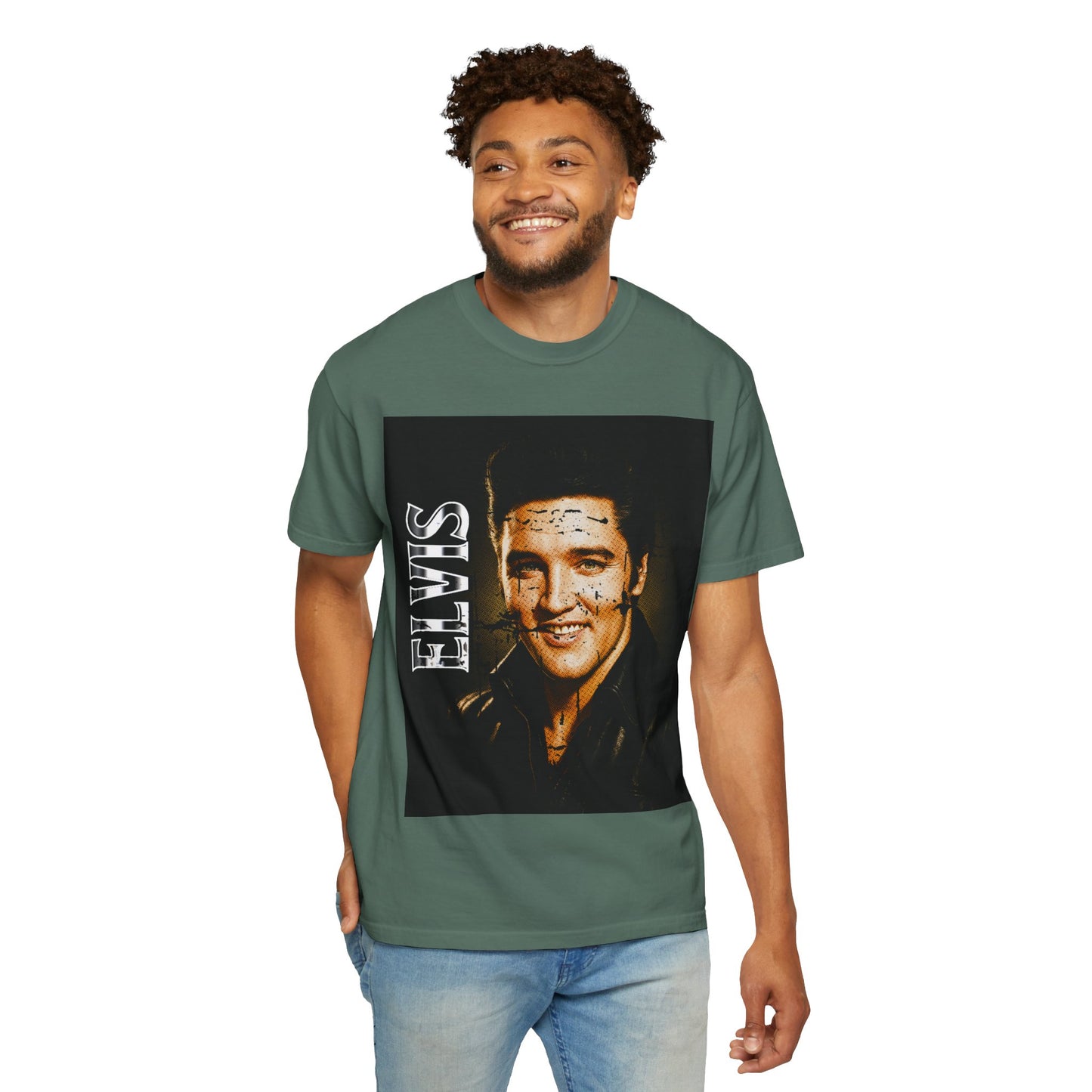Elvis Vintage Rock Legend Portrait T-Shirt