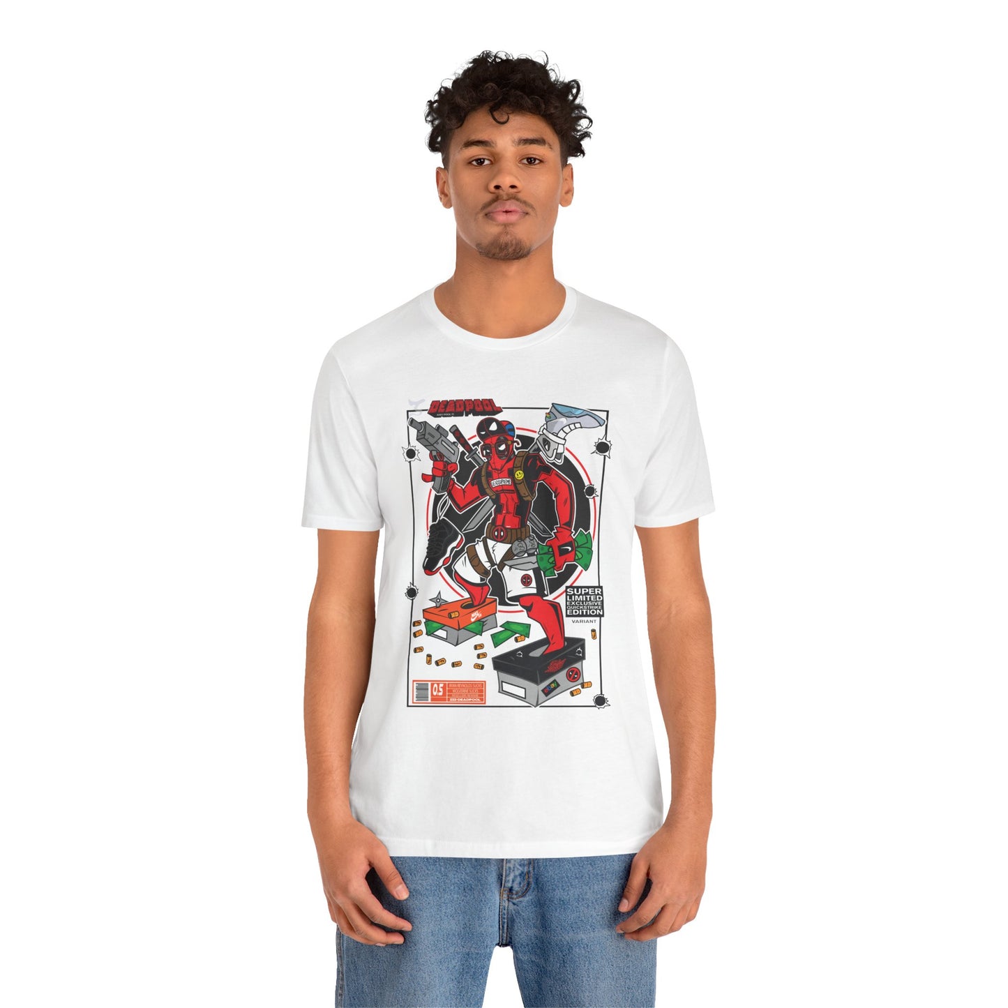 Deadpool Arcade Graphic Tee — Retro Gaming Comic T-Shirt