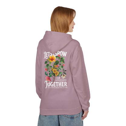 Lets Grow Together Floral Hoodie