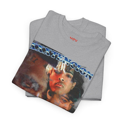 X Graphic Tee - Retro Rap Collage T-Shirt (Portrait Montage Design)