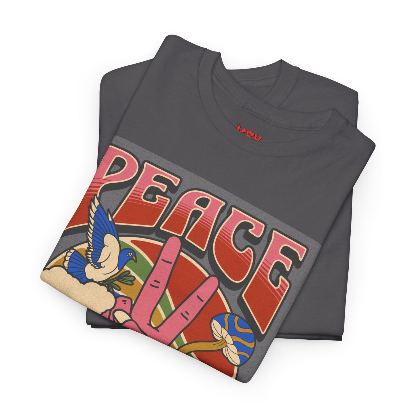 Peace Always T-Shirt – Retro 70s Hippie Peace Sign Graphic Tee