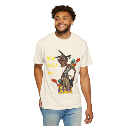Don’t Be a Menace Graphic T-Shirt — “Do We Have a Problem?” Urban Cartoon Streetwear