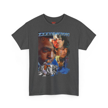 X Graphic Tee - Retro Rap Collage T-Shirt (Portrait Montage Design)