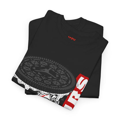 KeyWear Graphic Tee — Oreo Sneaker Sandwich Design ("FOURS")