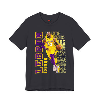 Lebron James Unisex Jersey Tee, Basketball Fan Shirt, Sports Apparel, Gift for Him, Casual Wear, Lakers Merchandise