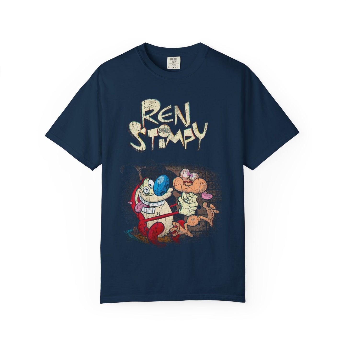Ren & Stimpy Vintage Cartoon Graphic T-Shirt