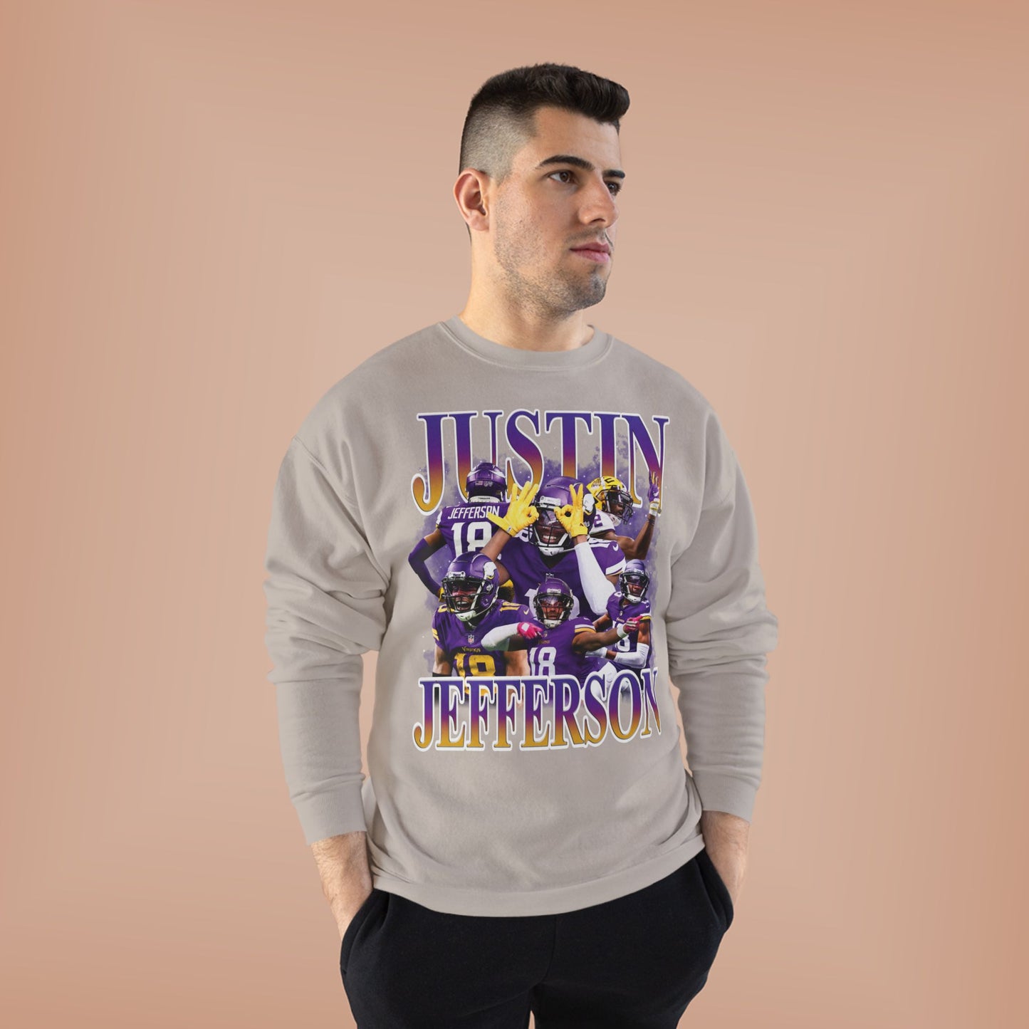 Justin Jefferson Design  Crewneck Sweatshirt