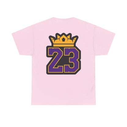 King Crown 23 Tee – Purple & Gold Sports Number Shirt