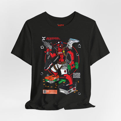 Deadpool Arcade Graphic Tee — Retro Gaming Comic T-Shirt