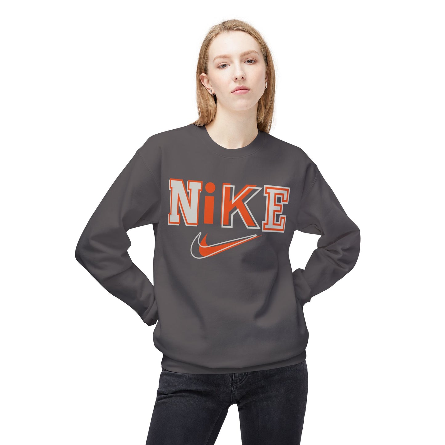 'NIKE' Retro Crewneck