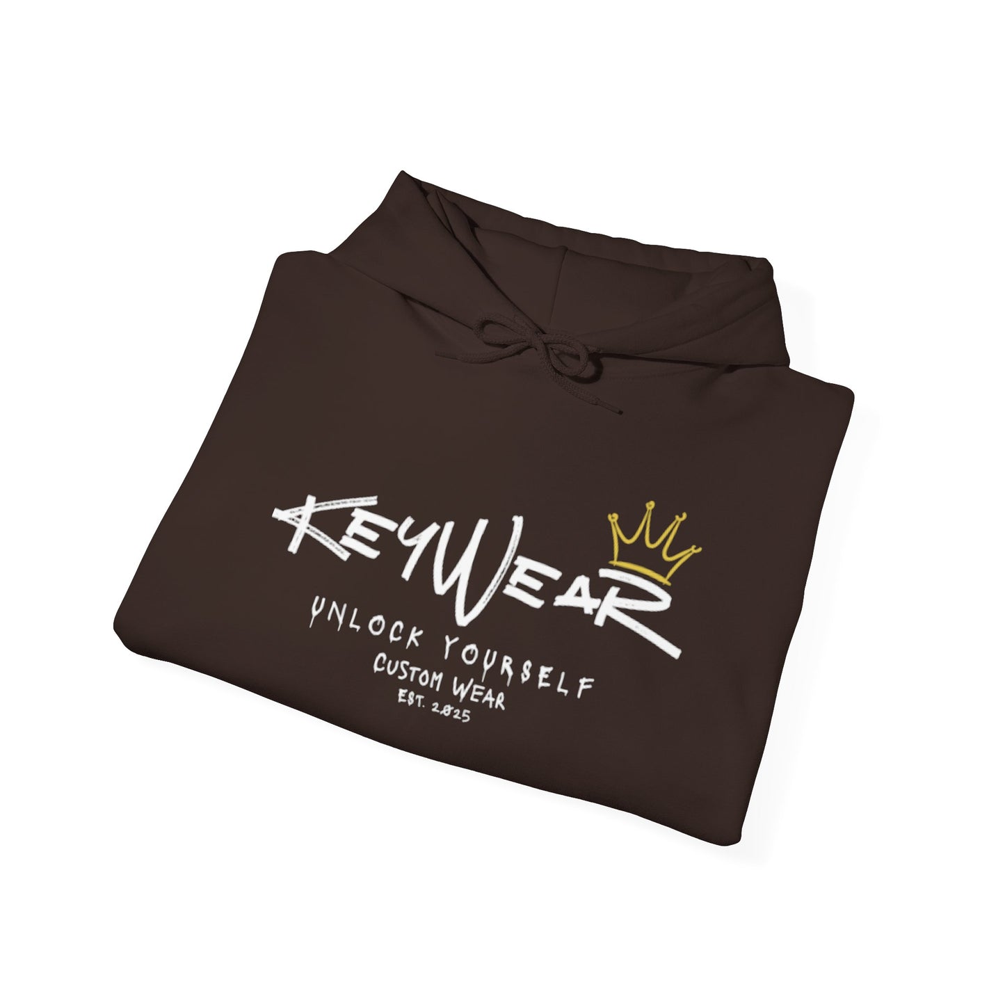 Keywear Merch Crown Emblem Unisex Hooded Sweatshirt, Cozy Hoodie, Fashionable Pullover, Gift for Him/Her, Casual Style, Birthday Gift