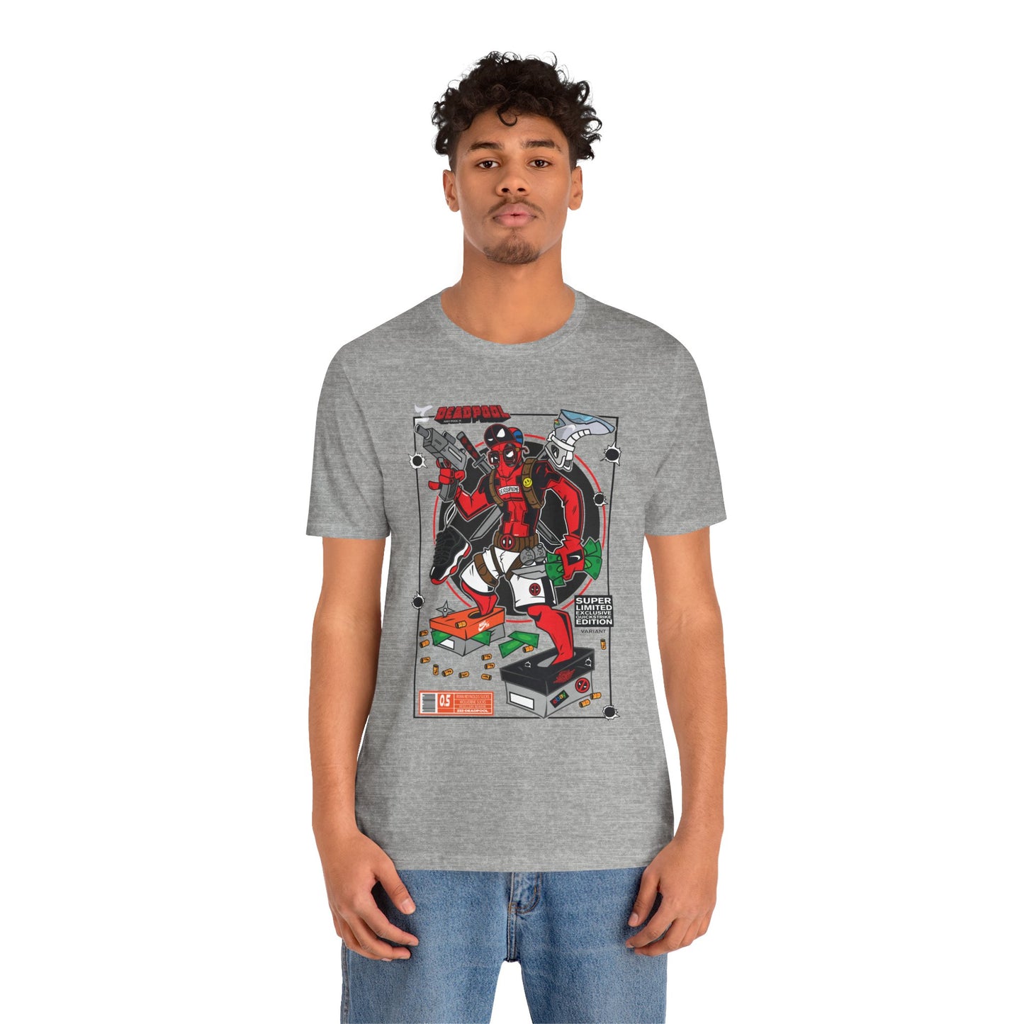 Deadpool Arcade Graphic Tee — Retro Gaming Comic T-Shirt