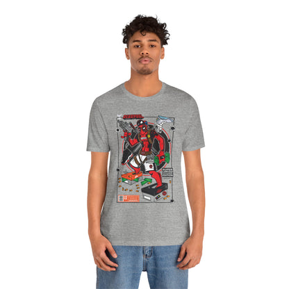 Deadpool Arcade Graphic Tee — Retro Gaming Comic T-Shirt