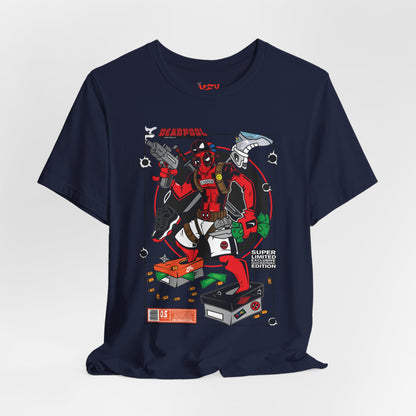 Deadpool Arcade Graphic Tee — Retro Gaming Comic T-Shirt