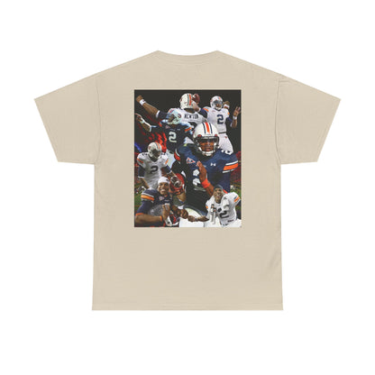Cam Newton #2 Auburn Sports Tee, Unisex Cotton T-Shirt for Game Day, Fan Apparel, Gift for Sports Lovers, Unique Graphic Tee, Casual Wear