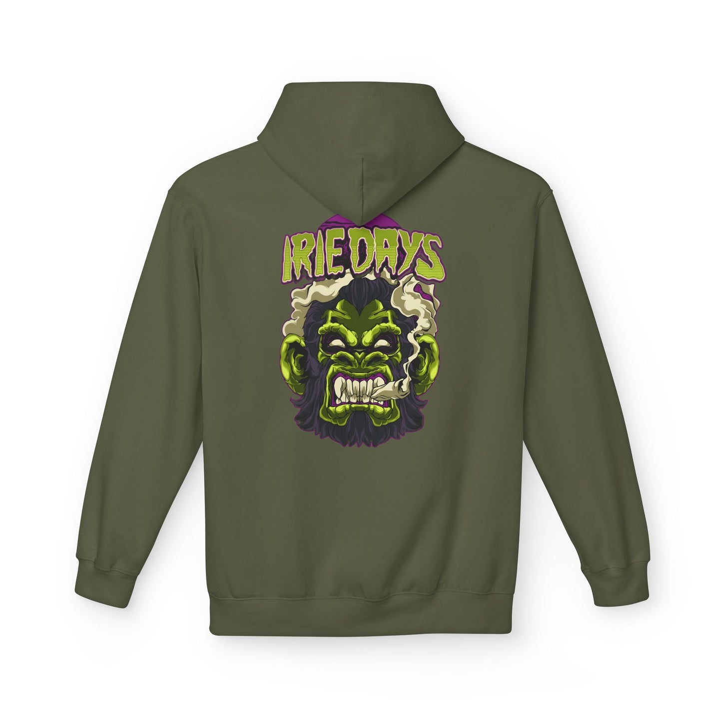 Irie Days Gorilla Graphic Hoodie — Green Monster Streetwear Pullover