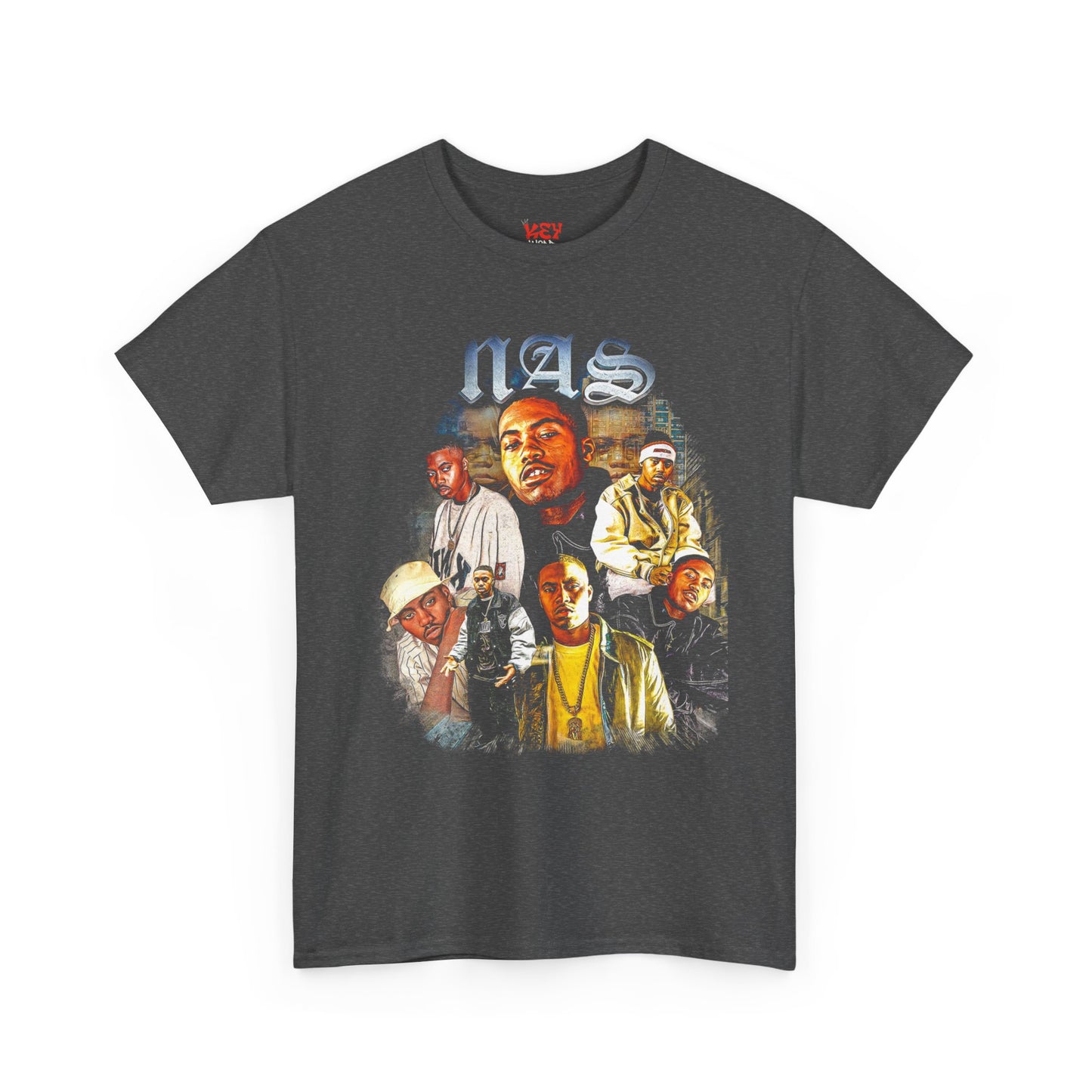 Nas Graphic Tee  Vintage Hip Hop Portrait Collage