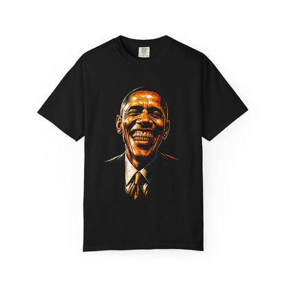 Hood Obama Portrait Graphic T-Shirt