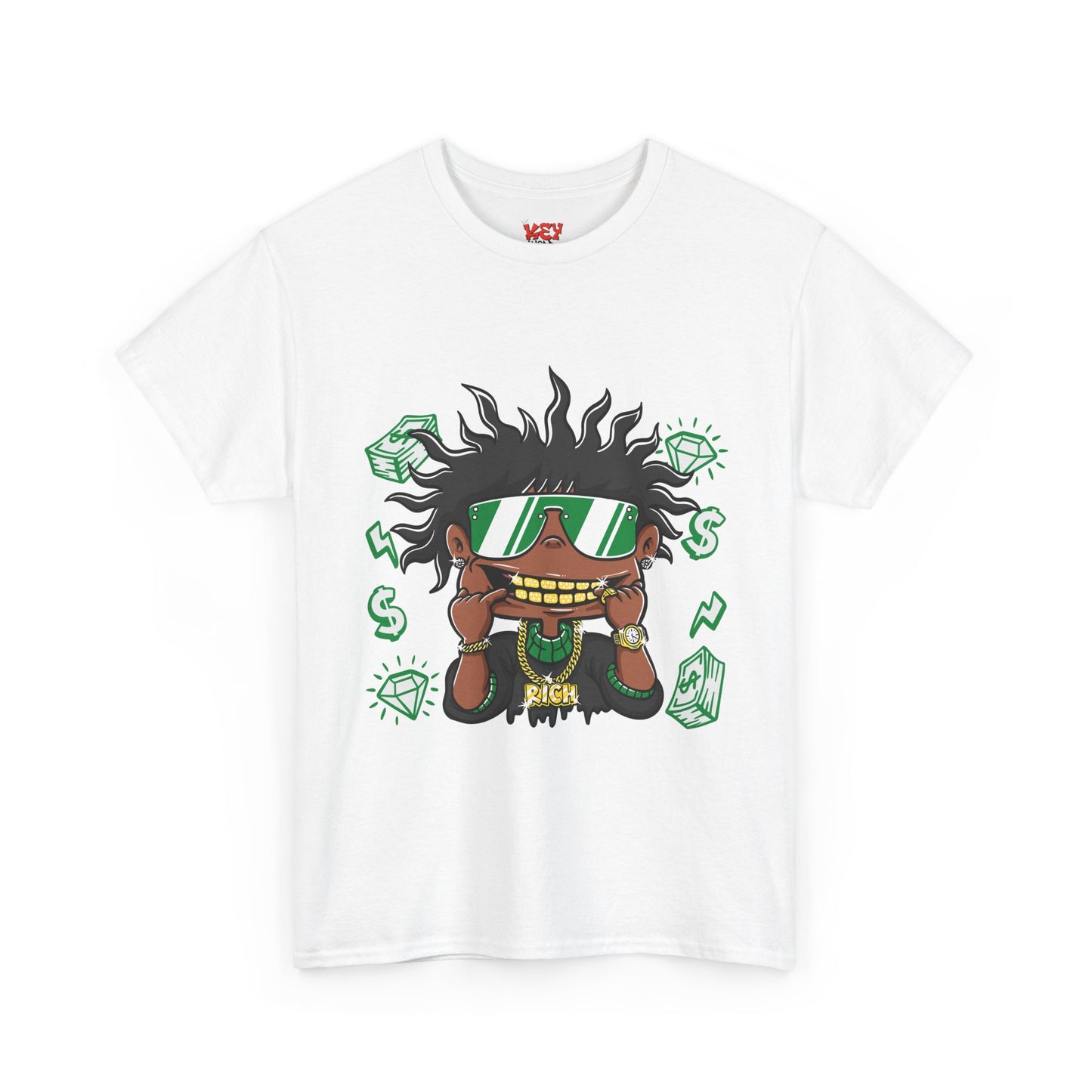 Money Eyes Graphic Tee — Cool Streetwear Cartoon Character T-Shirt