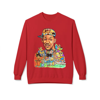 Retro ’90s Cartoon Portrait Crewneck Sweatshirt