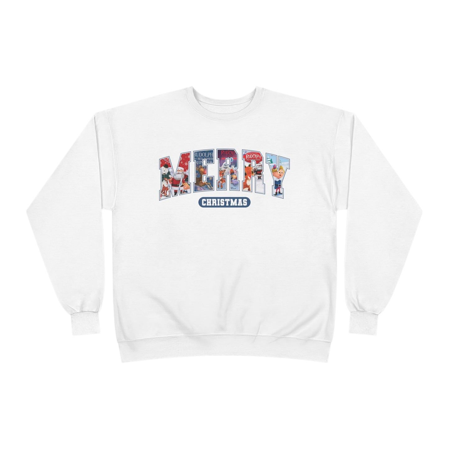 Merry Christmas Crewneck Sweatshirt — Festive Holiday Graphic Pullover