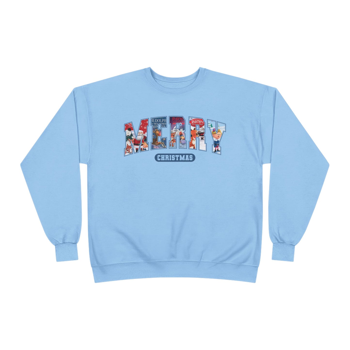 Merry Christmas Crewneck Sweatshirt — Festive Holiday Graphic Pullover