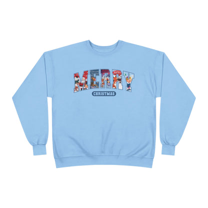 Merry Christmas Crewneck Sweatshirt — Festive Holiday Graphic Pullover